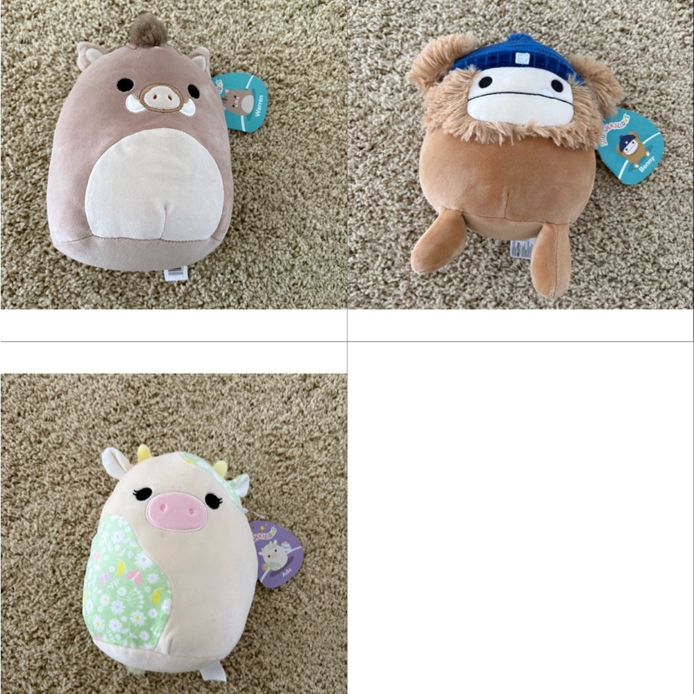 3 Squishmallows 5in
